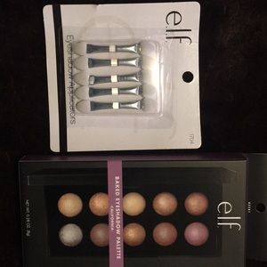 Baked eyeshadow palette, can be used wet or dry